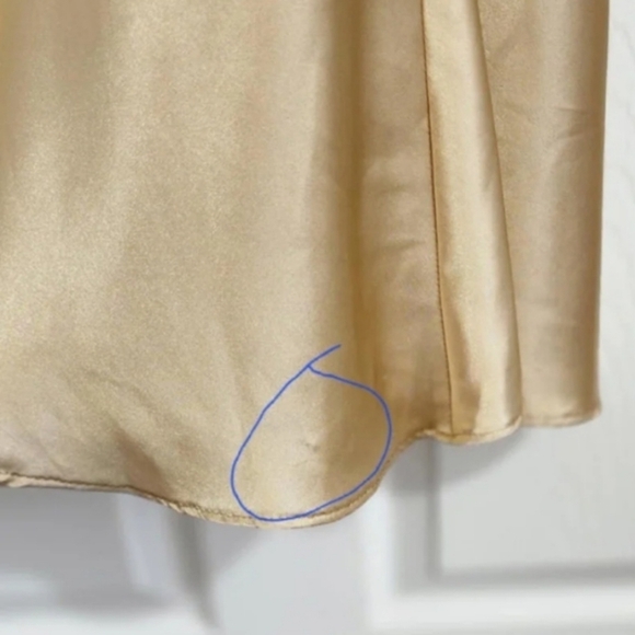 ASpeed Formal Dress Size Medium Maxi Long Elegant Sleeveless Gold Layered - Picture 12 of 12